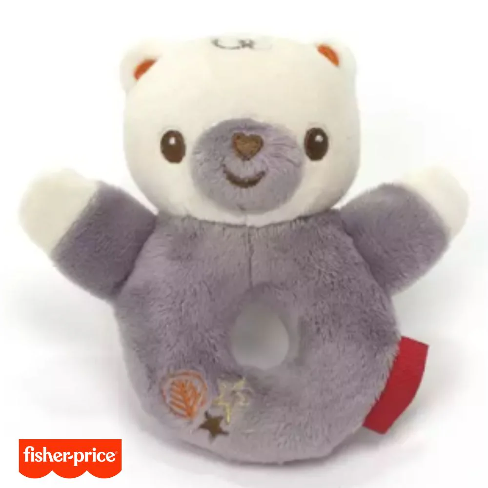 Sonajero oso de peluche Fisher Price Baby 12 cm - Imagen 2